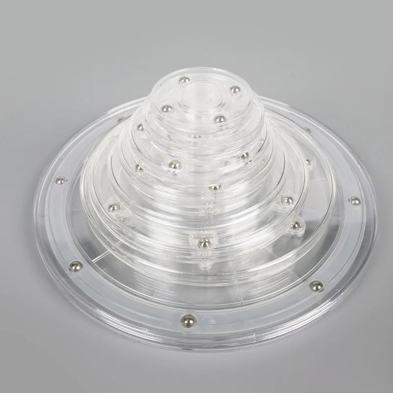 Acrylic 360° Rotating Display Stand | Clear Lazy Susan Turntable