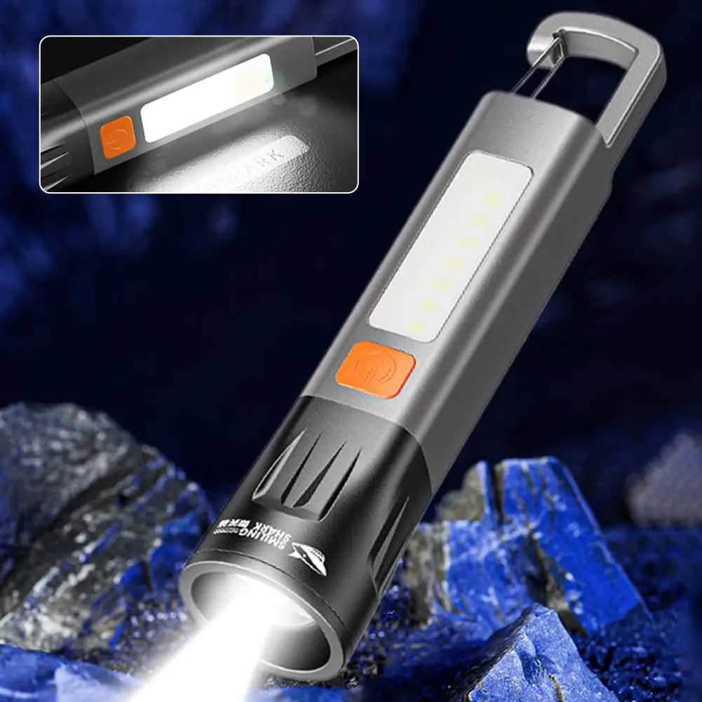 Zoomable LED EDC Flashlight | 7-Mode USB-C Rechargeable Torch LED EDC Flashlight Peaceful Pleasures Health and Wellness