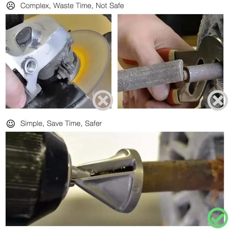 High-Speed Steel Deburring And Chamfering Tools Hexagonal Threaded Edges Power Drill Stainless Steel Drilling Triangle Shanks Peaceful Pleasures Health and Wellness
