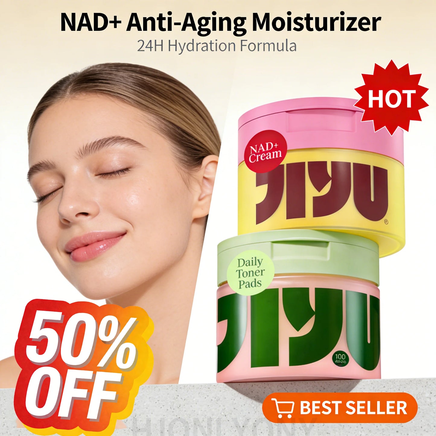 Korean NAD+ Anti-Aging Face Cream – Firming & Hydrating
