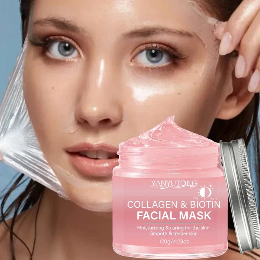 Collagen & Biotin Peel Mask – Deep Hydration Day & Night