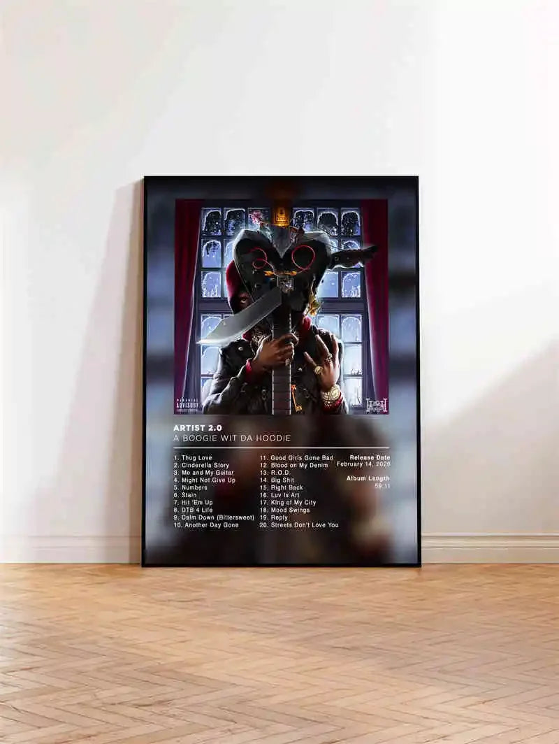 Pop Hip Hop Rapper Daniel Caesar Posters Music Album Cover Canvas Painting Pictures For Room Bar Wall Aesthetic Art Home Deco Peaceful Pleasures Health and Wellness 4 50x70cm