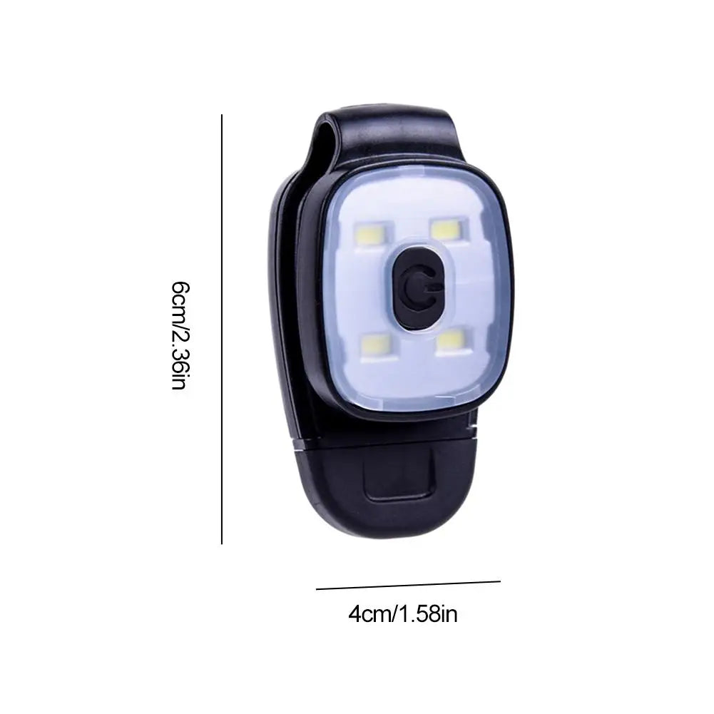 USB Rechargeable Clip-On LED Headlamp – 200 Lumens, 6 Modes