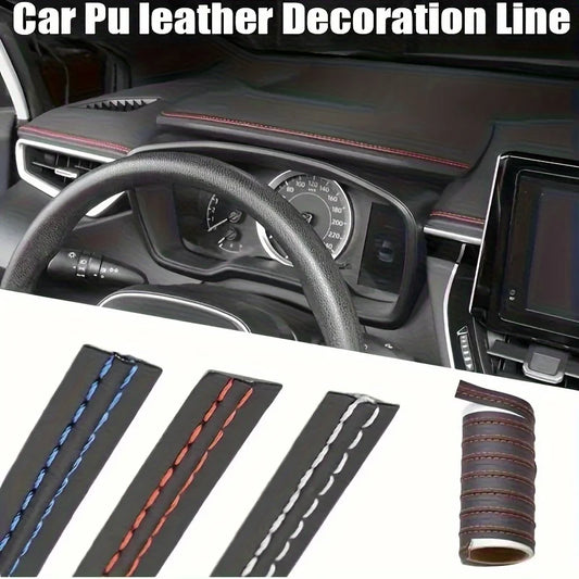 PU Leather Car Trim Strip | DIY Door & Dashboard Decoration Car Interior Trim Oasis Select