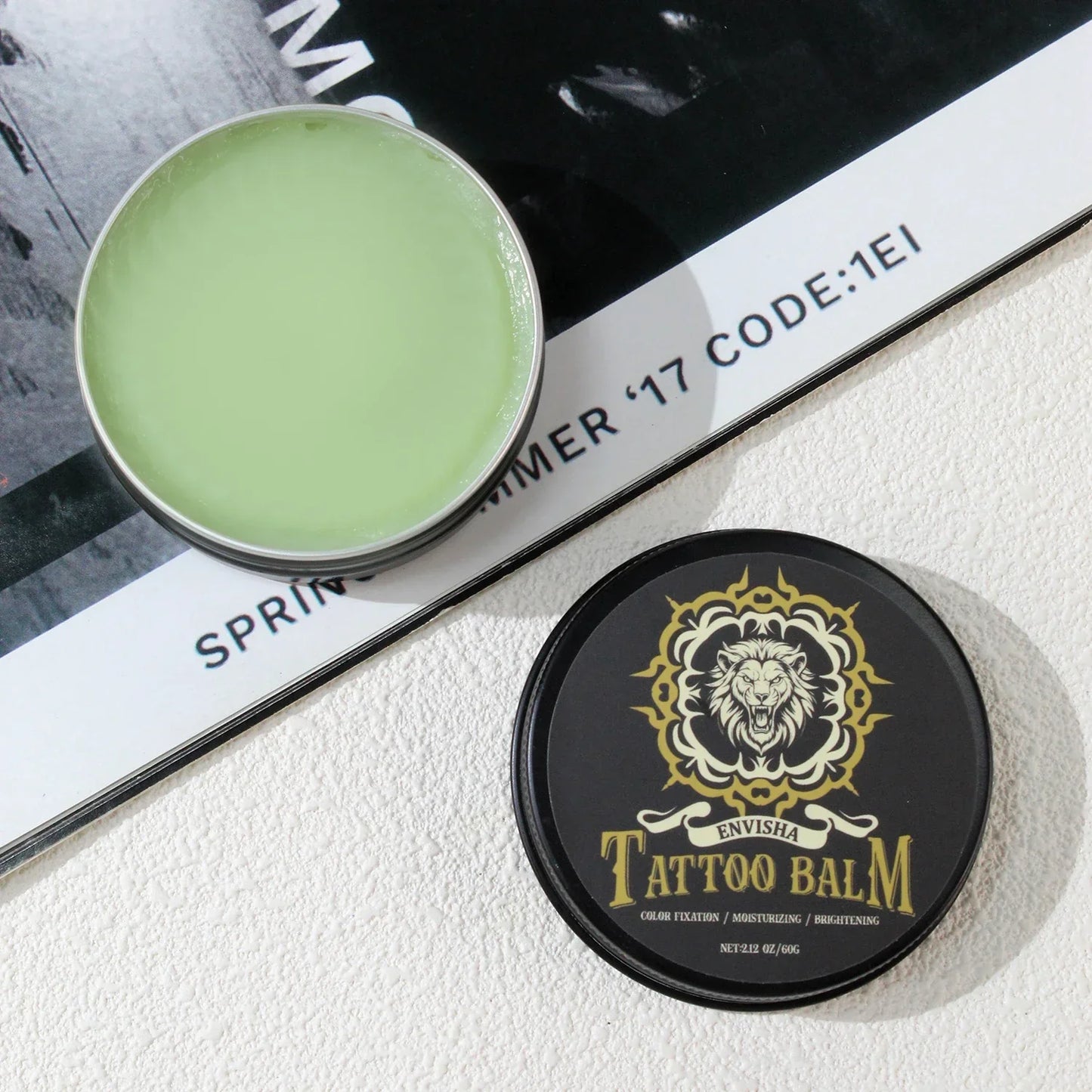 ENVISHA Tattoo Aftercare Balm – Moisturizing, Color-Fixing & Non-Irritating Peaceful Pleasures Health and Wellness