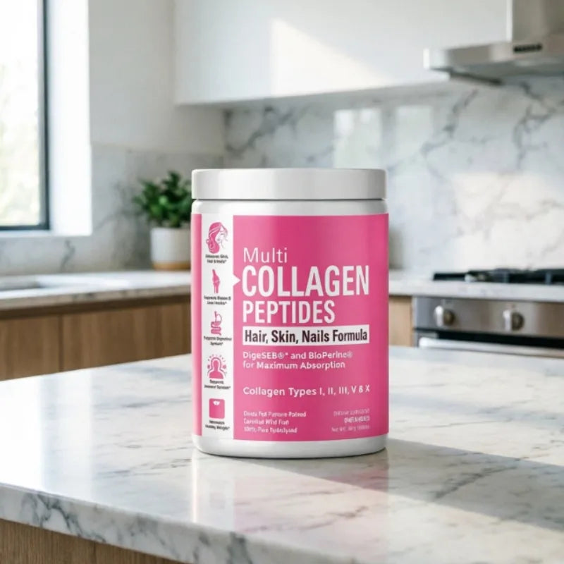 Multi Collagen Peptides Powder Types I II III V X | 301g
