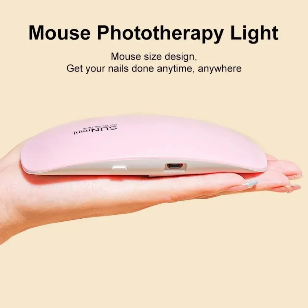 Mini UV LED Nail Lamp 6W – Portable Gel Polish Dryer & Manicure Tool