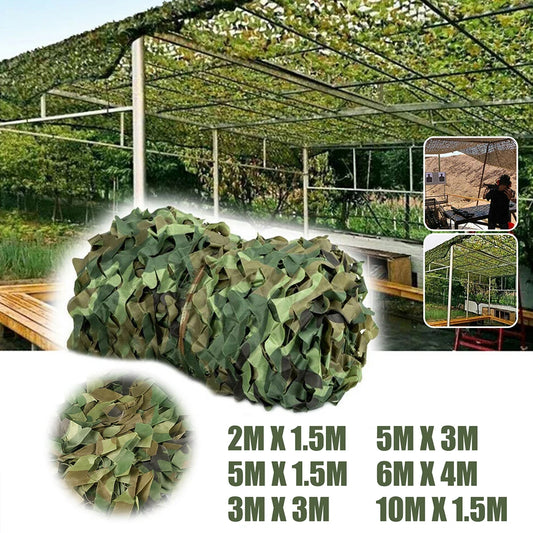 Camo Netting Camouflage Net Blinds Bulk Roll Sunshade Shade Sails for Camping Shooting Hunting Cover Awning Nets Party Decor Peaceful Pleasures Health and Wellness