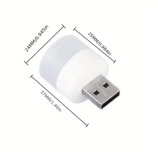 Mini USB Night Light Random Colours Eye Protection Book Reading Light USB Plug Computer Mobile Power Charging LED Night Lamp Peaceful Pleasures Health and Wellness