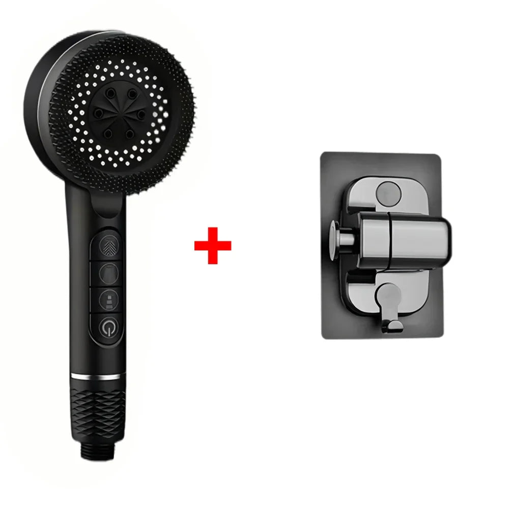 4-Mode High Pressure Self-Cleaning Shower Head with Filter