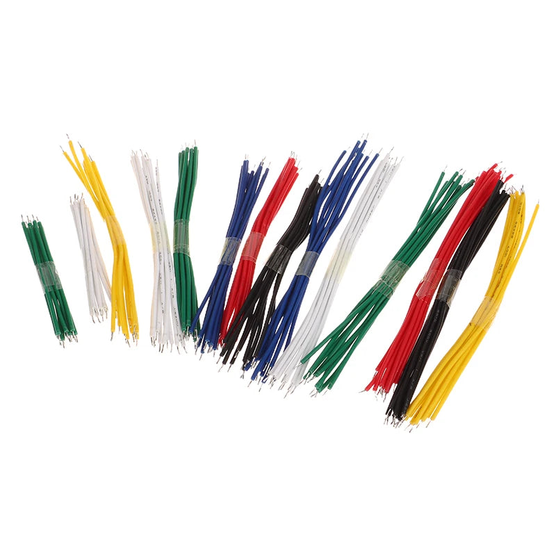 New 140Pcs High-Quality Electronic Wire 24AWG Tinned Wire 6 Color Jumper DIY Kit For PCB And Breadboard Cable Wires Peaceful Pleasures Health and Wellness