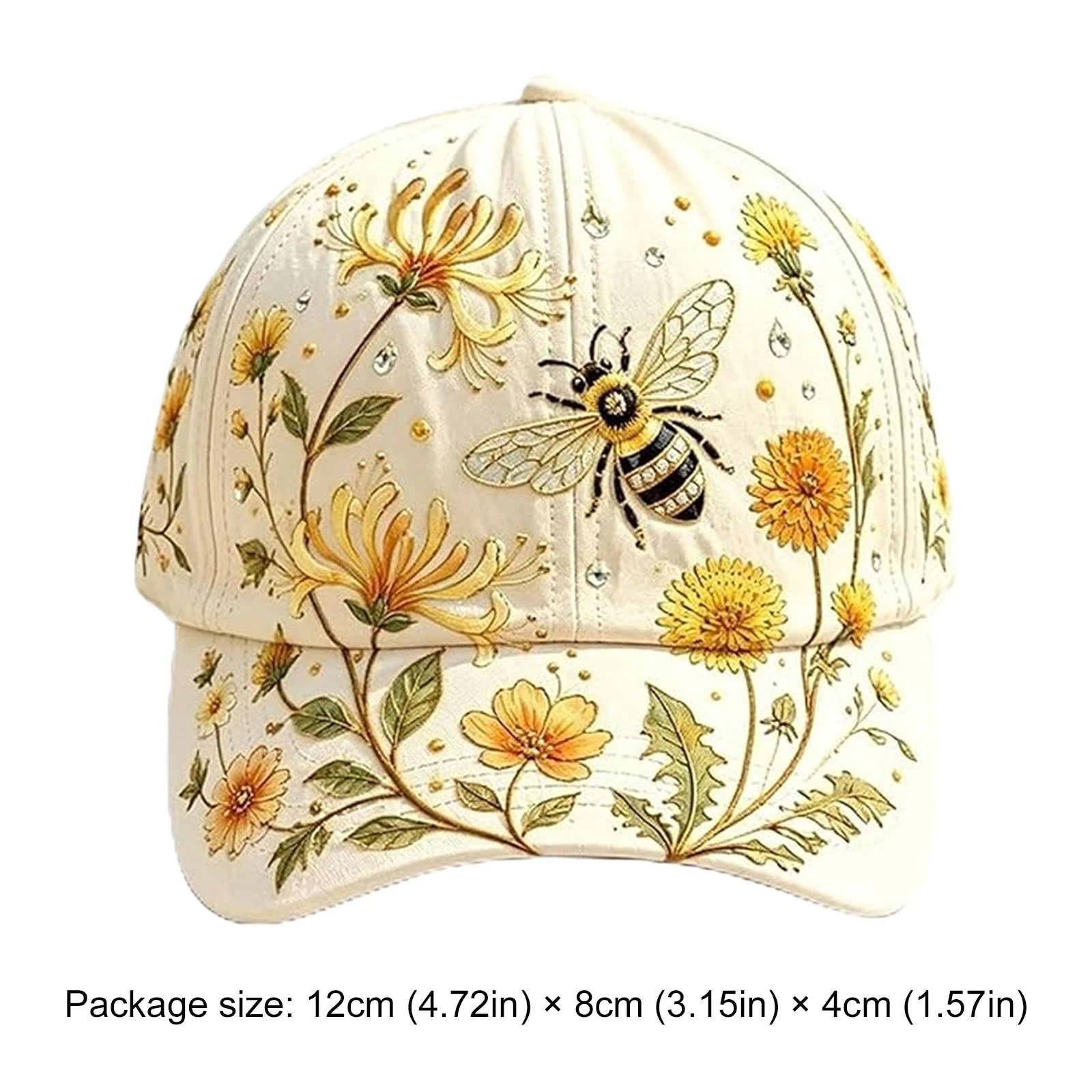 Cotton Animal Pattern Baseball Hat Adjustable Lightweight Casual Sun Hats Breathable for Nature Lover Gardeners Women Peaceful Pleasures Health and Wellness