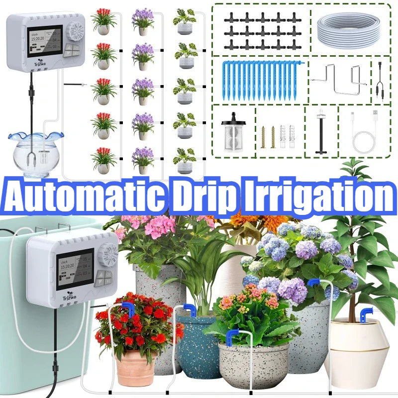 Indoor Automatic Drip Irrigation System – 2200mAh USB Rechargeable