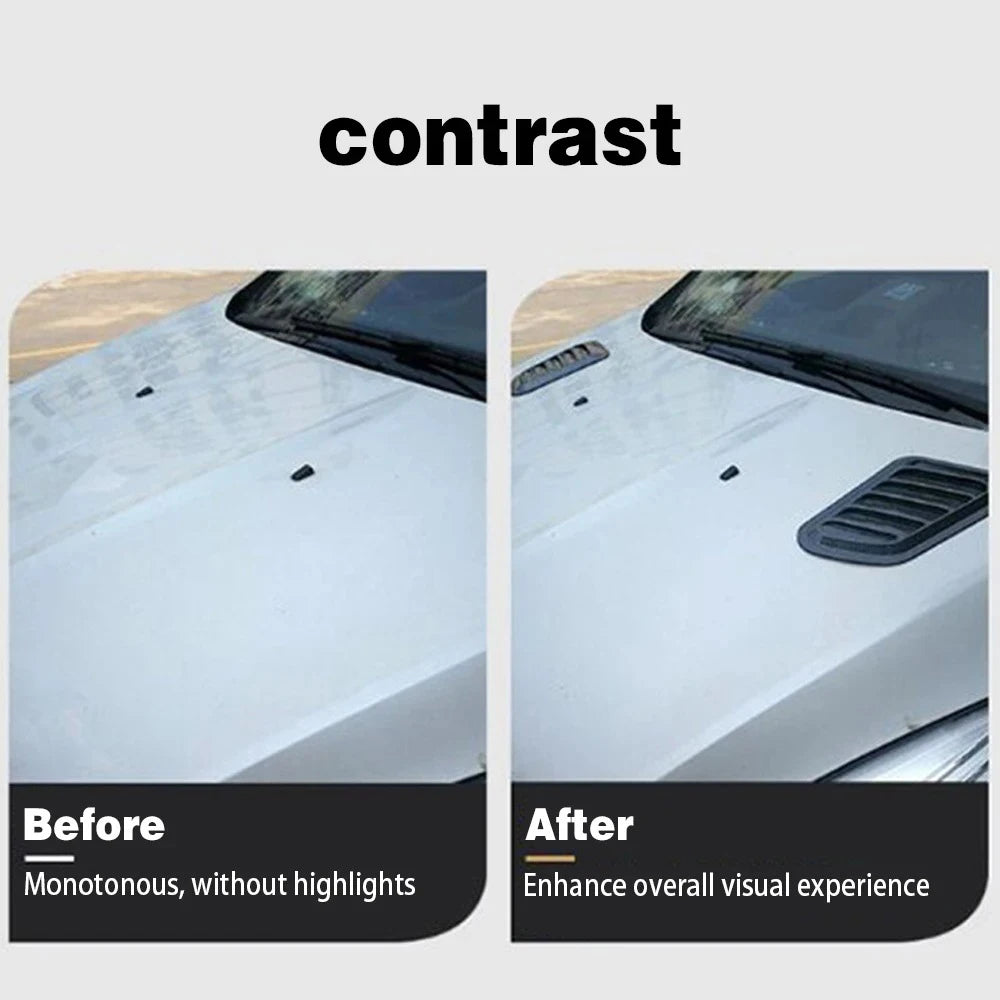 Universal Car Hood Vent Scoop Cover Sticker | ABS Bonnet Decor