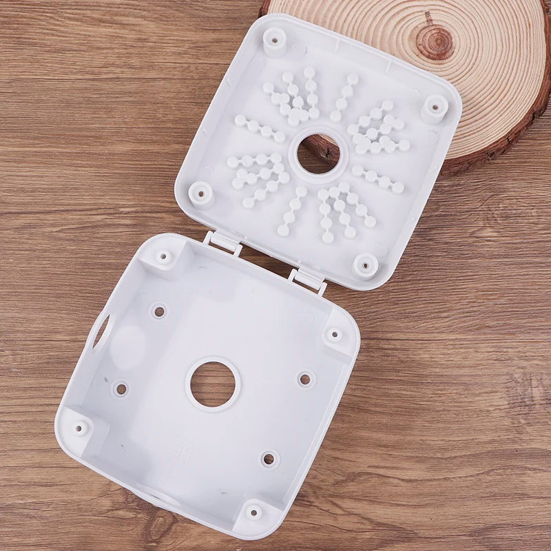 13*13*5cm Security Camera Base Junction Box CCTV Surveillance Camera Universal Electrical Box Plastic Waterproof Junction Box Peaceful Pleasures Health and Wellness