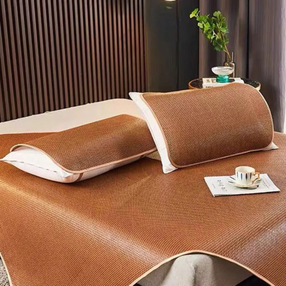 Rattan Bamboo Cool Pillow Covers | Breathable Summer Pillowcases 2pc Cool Pillow Cover Peaceful Pleasures Health and Wellness