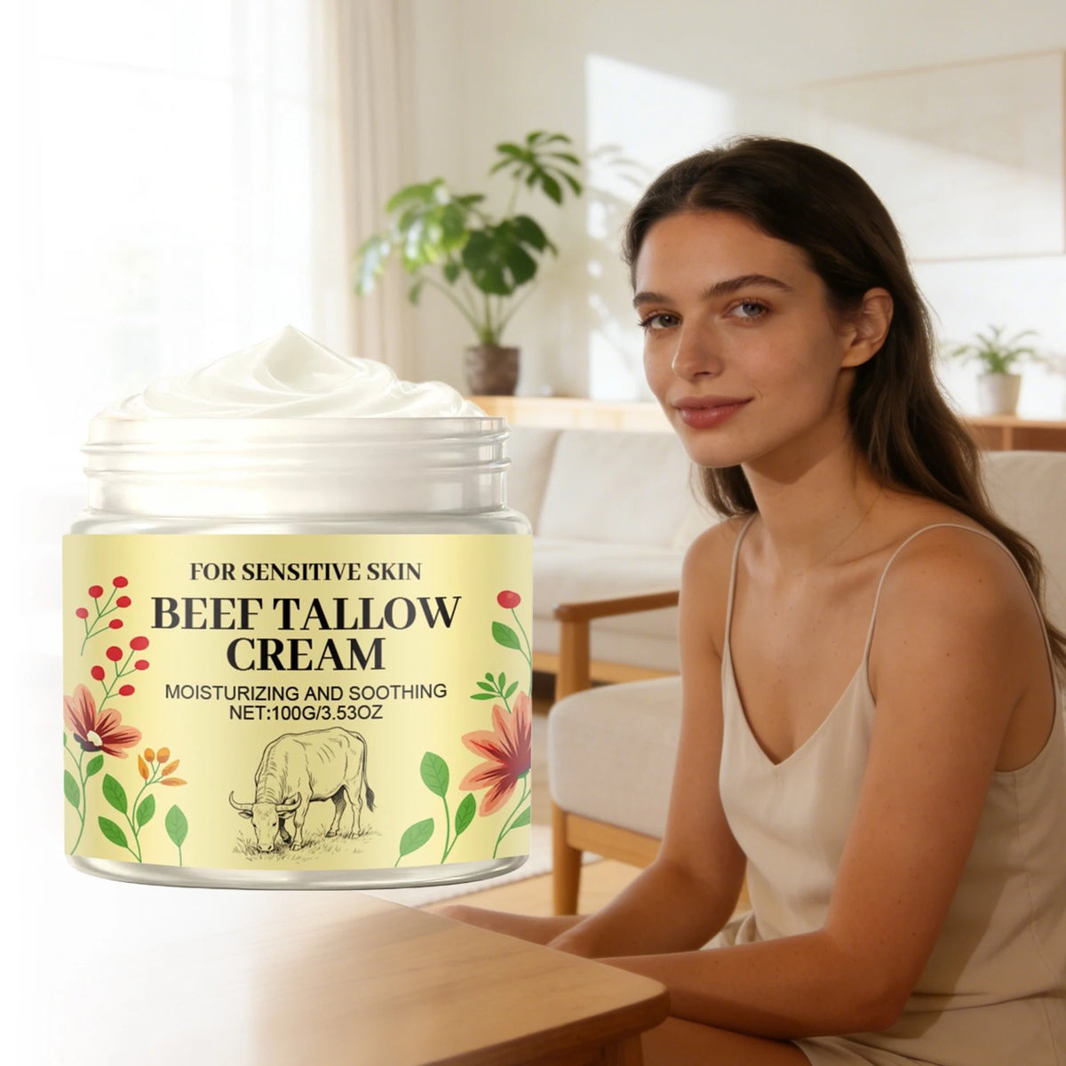 Beef Tallow Body Cream for Moisturizing Skin and Comfort Peaceful Pleasures Health and Wellness