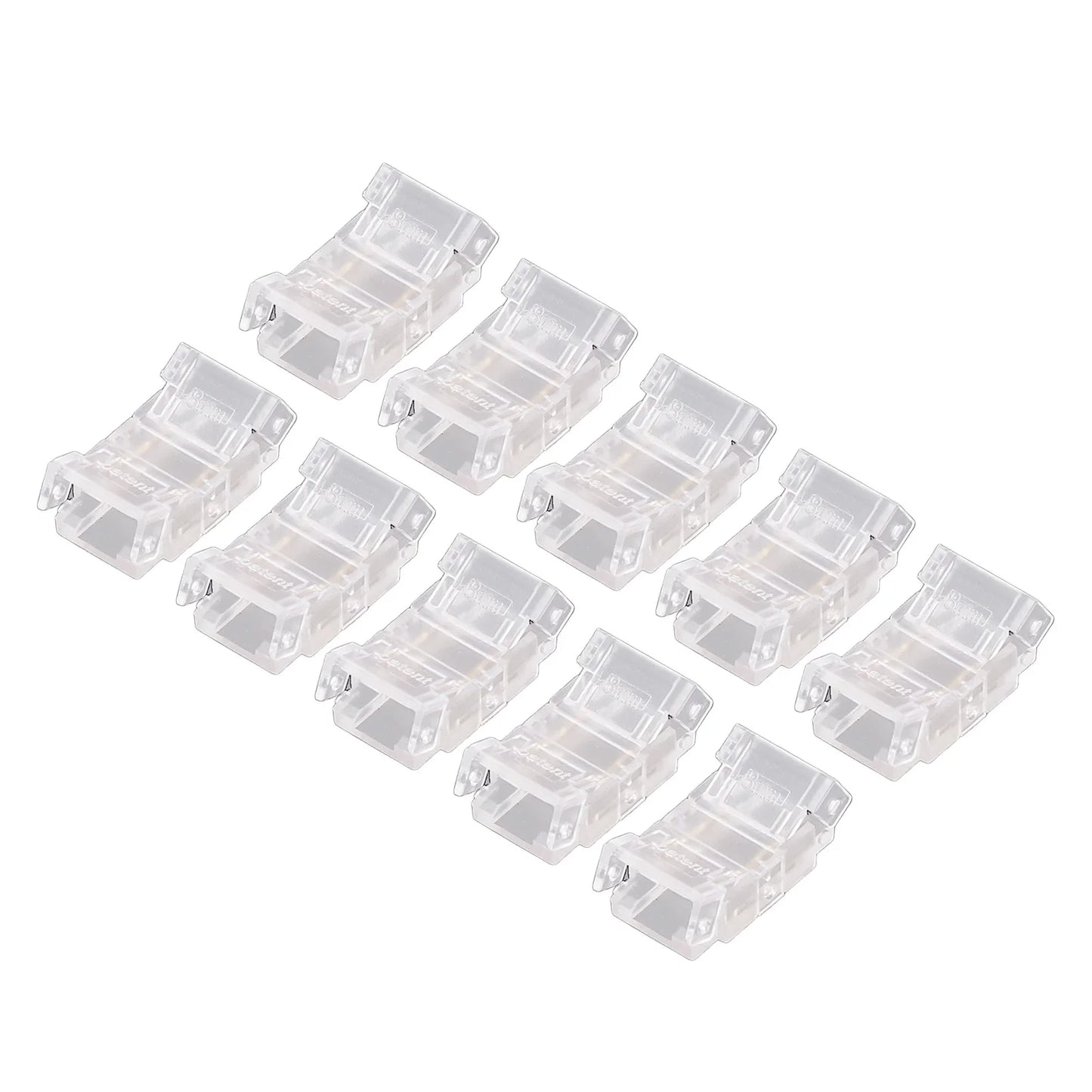 LED Light Strip Connectors 2Pin LED Strip Connectors Wide Applications Solderless Strong for Warehouse Peaceful Pleasures Health and Wellness