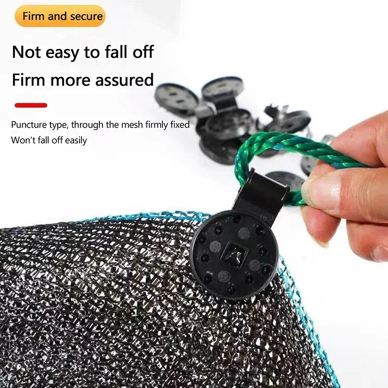 100pcs Plastic Shade Cloth Clips | Greenhouse Net Fixing Clips