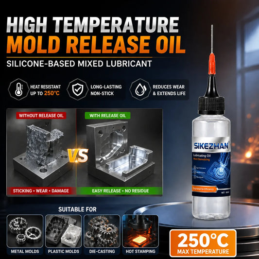 120ml Silicone Mold Release Oil – High-Temp 250°C Anti-Stick Mold Release Lubricant Oasis Select