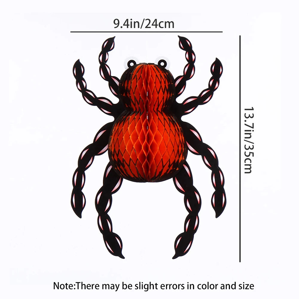 Halloween Spider Decorations Bar Paper Hanging Pendants School Party