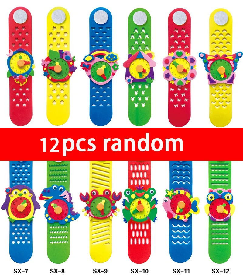 Children's Creative DIY EVA Watch Material Kits Kindergarten Early