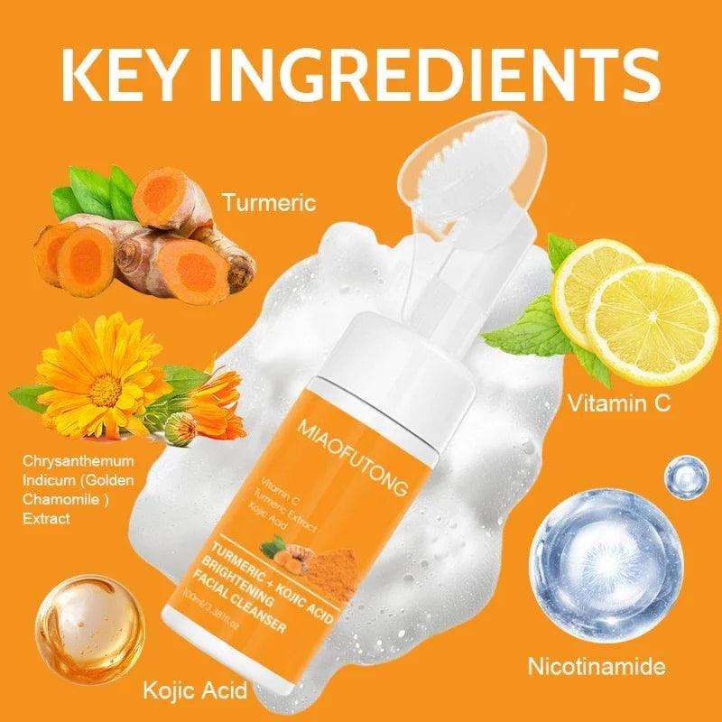Turmeric Vitamin C & Kojic Acid Cleansing Milk Mousse