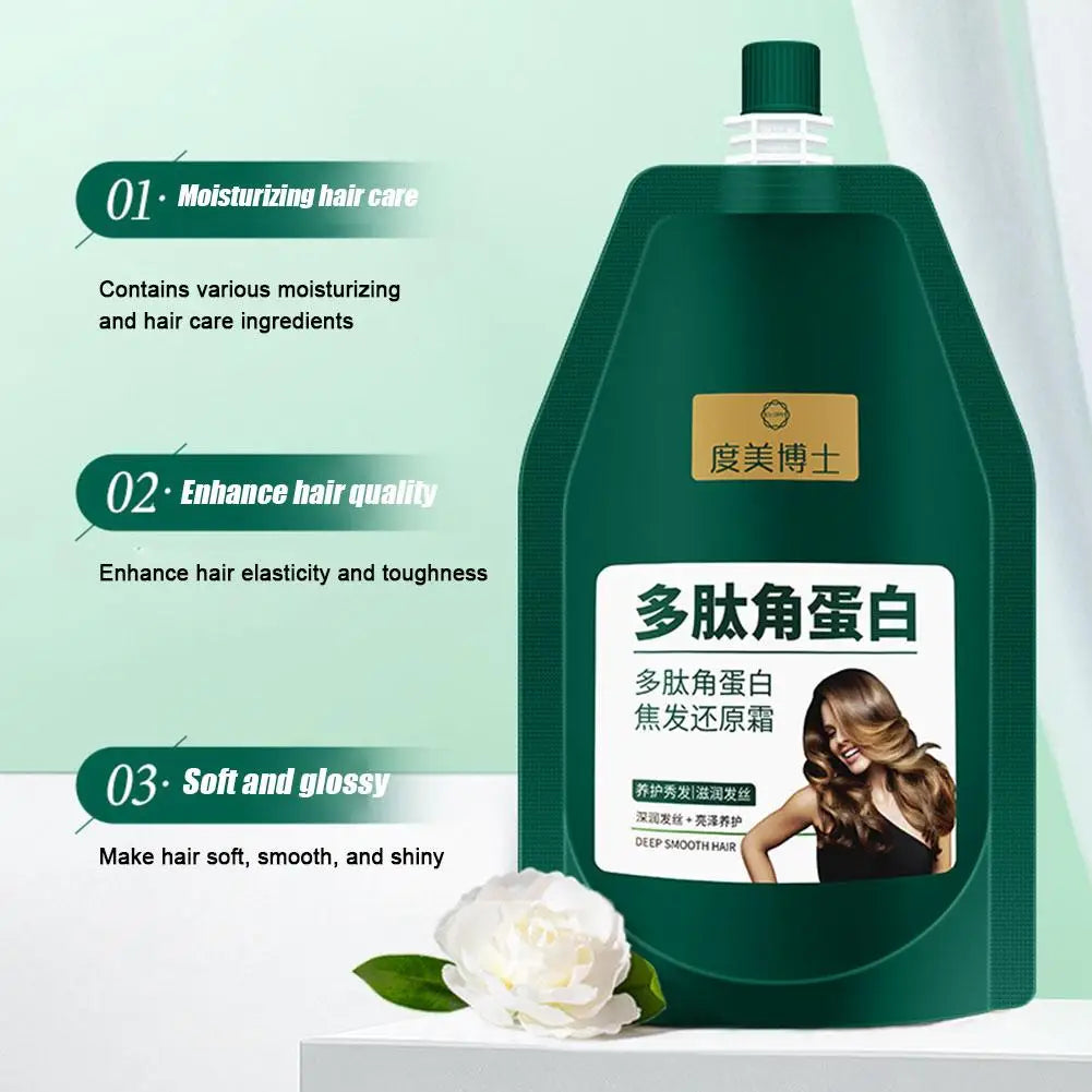 1/2pcs 250g Keratin Hair Mask Polypeptide Keratin Hair Restoring Cream Repair Dry Damaged Hair Treatment Burnt Hair Care Cream Peaceful Pleasures Health and Wellness