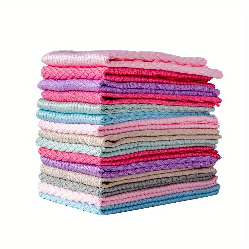Absorbent Glass & Mirror Cleaning Cloth 25x25cm | Polyester Towel
