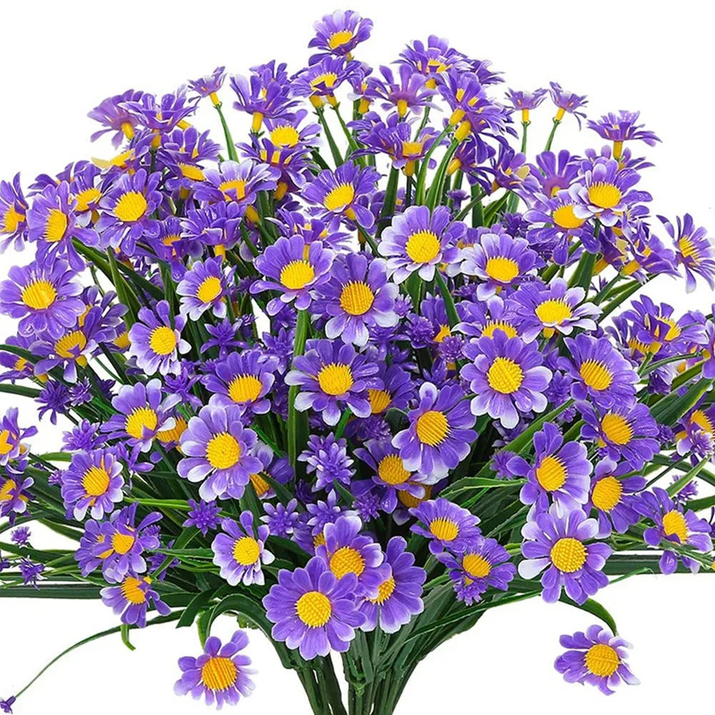 Artificial White Daisy Flower Bouquet DIY Vase Home Garden Living