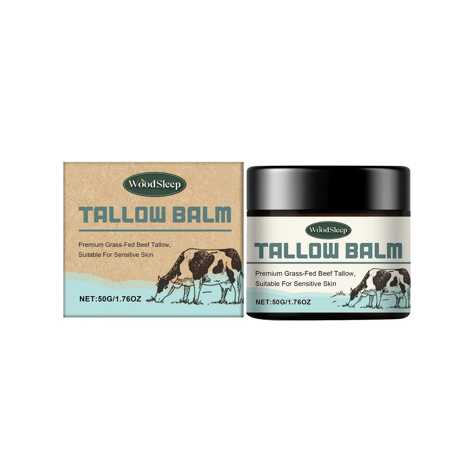 WOODSLEEP Beef Tallow Cream – Firming Nourishing Face & Body Balm