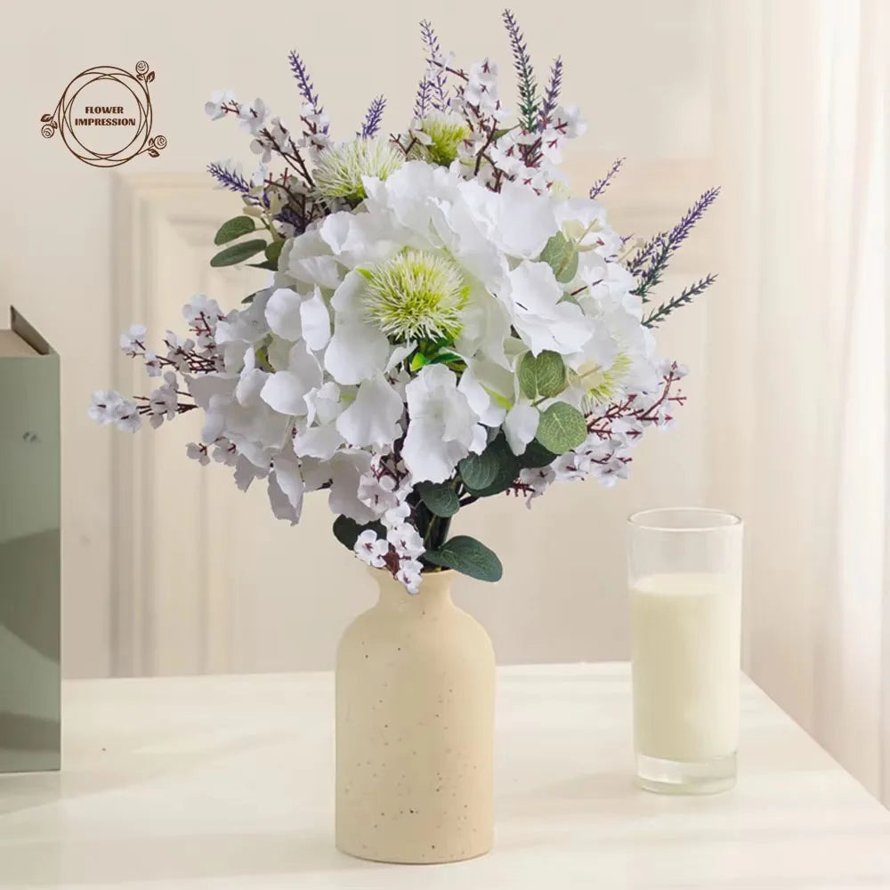 Calla Lily & Gypsophila Faux Bouquet | Wedding & Home Decor