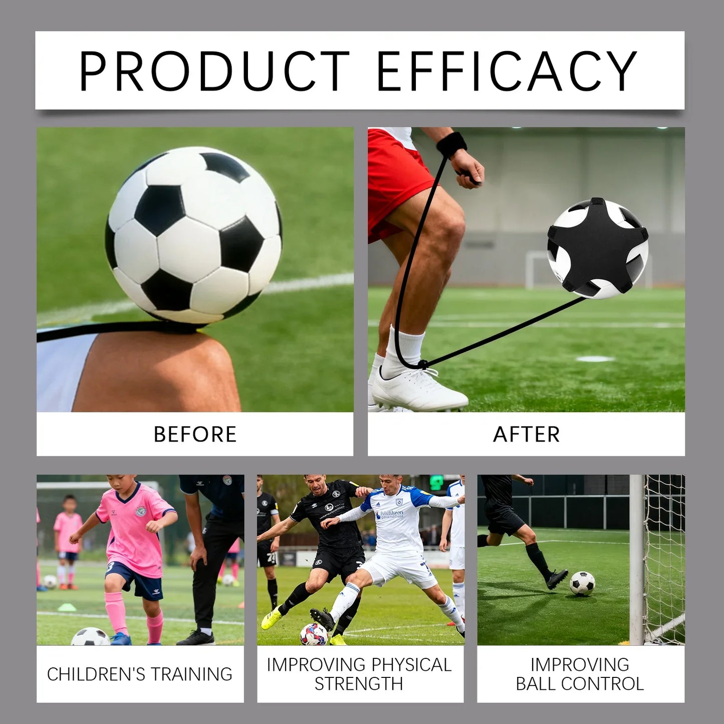 Adjustable Wristband Soccer Ball Trainer – Sizes 3 4 5 | Solo