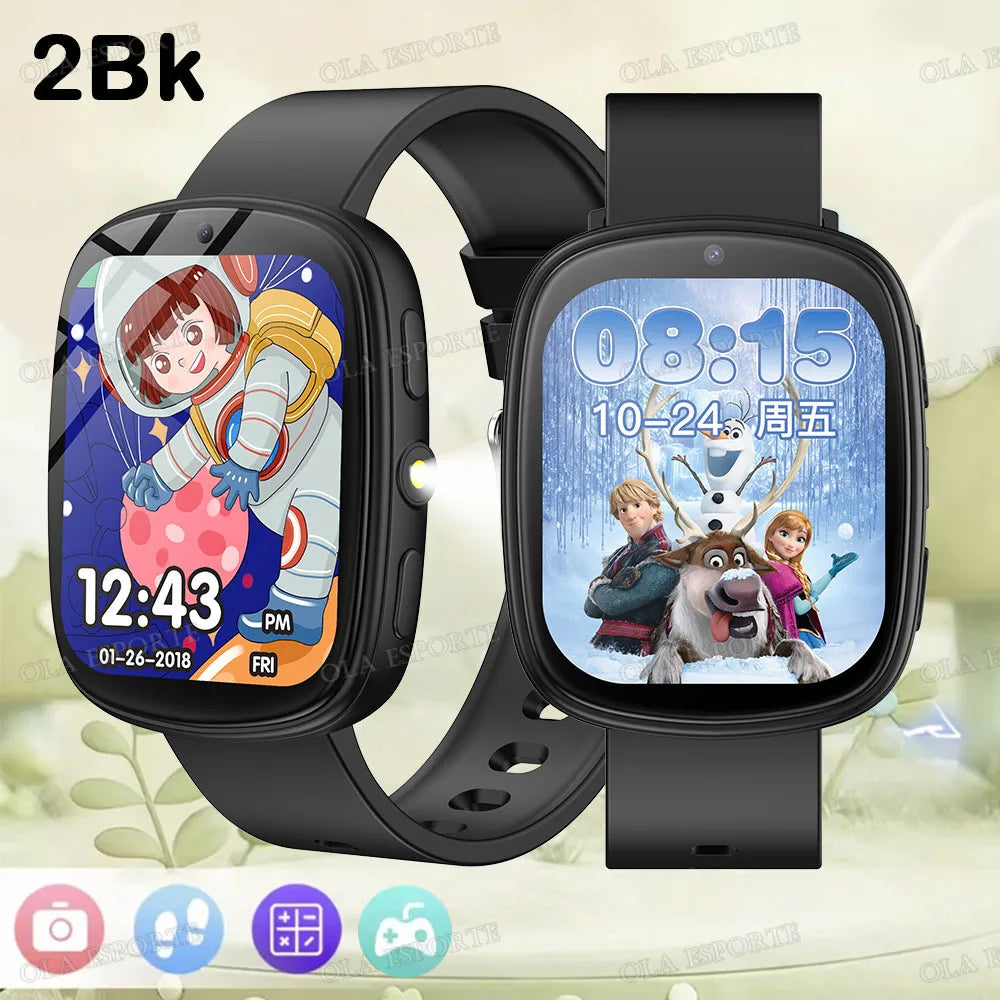2026 Kids Games Smartwatch 1.83''HD Screen Camera 22 Interesting Games Sleep Monitor Alarm Clock Calculator Children Watch MA27 Peaceful Pleasures Health and Wellness 2Bk