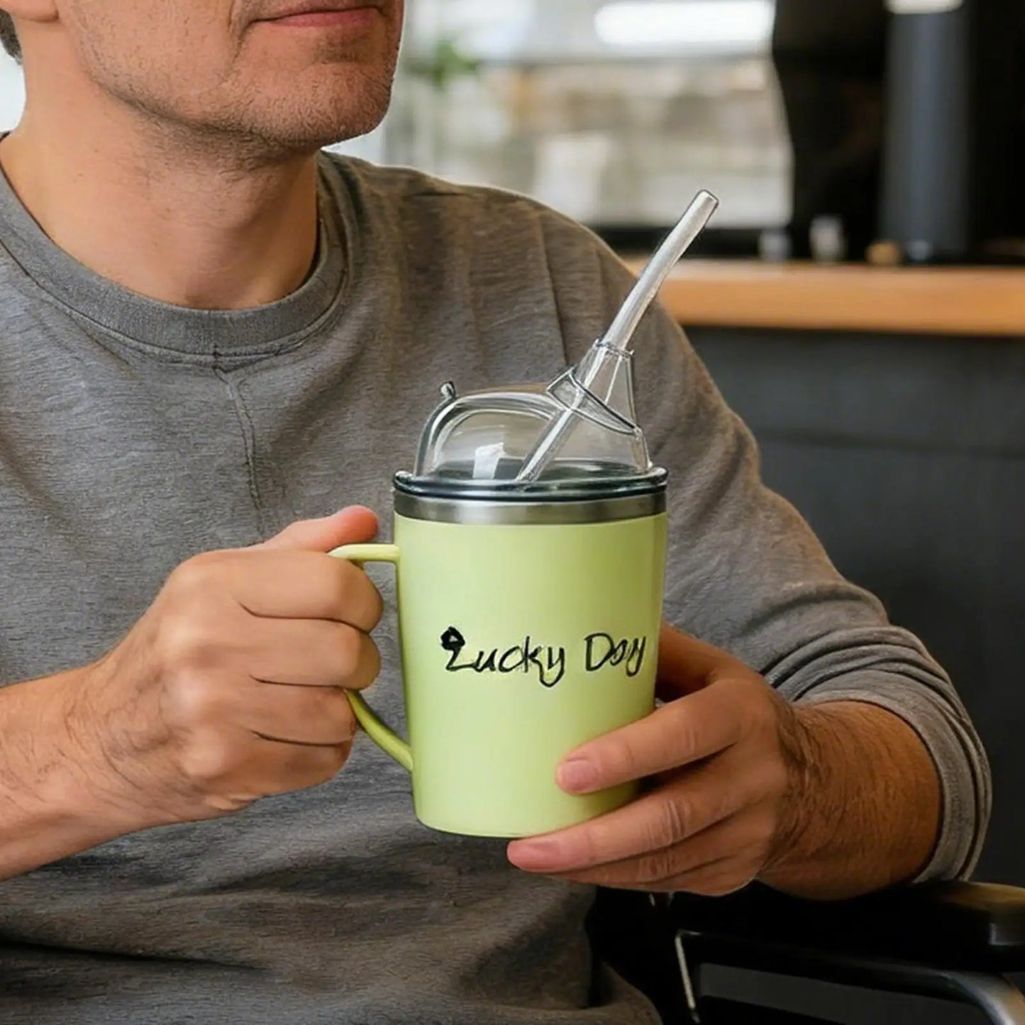 Adult Sippy Cup 350ml | Insulated for Seniors & Patients Assisted Drinking Cup Peaceful Pleasures Health and Wellness