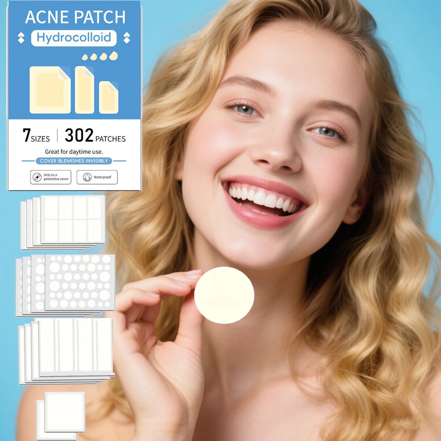 Hydrocolloid Pimple Patches – Mixed Sizes Invisible Acne Spot Stickers for Zits, Spots & Blemishes Peaceful Pleasures Health and Wellness