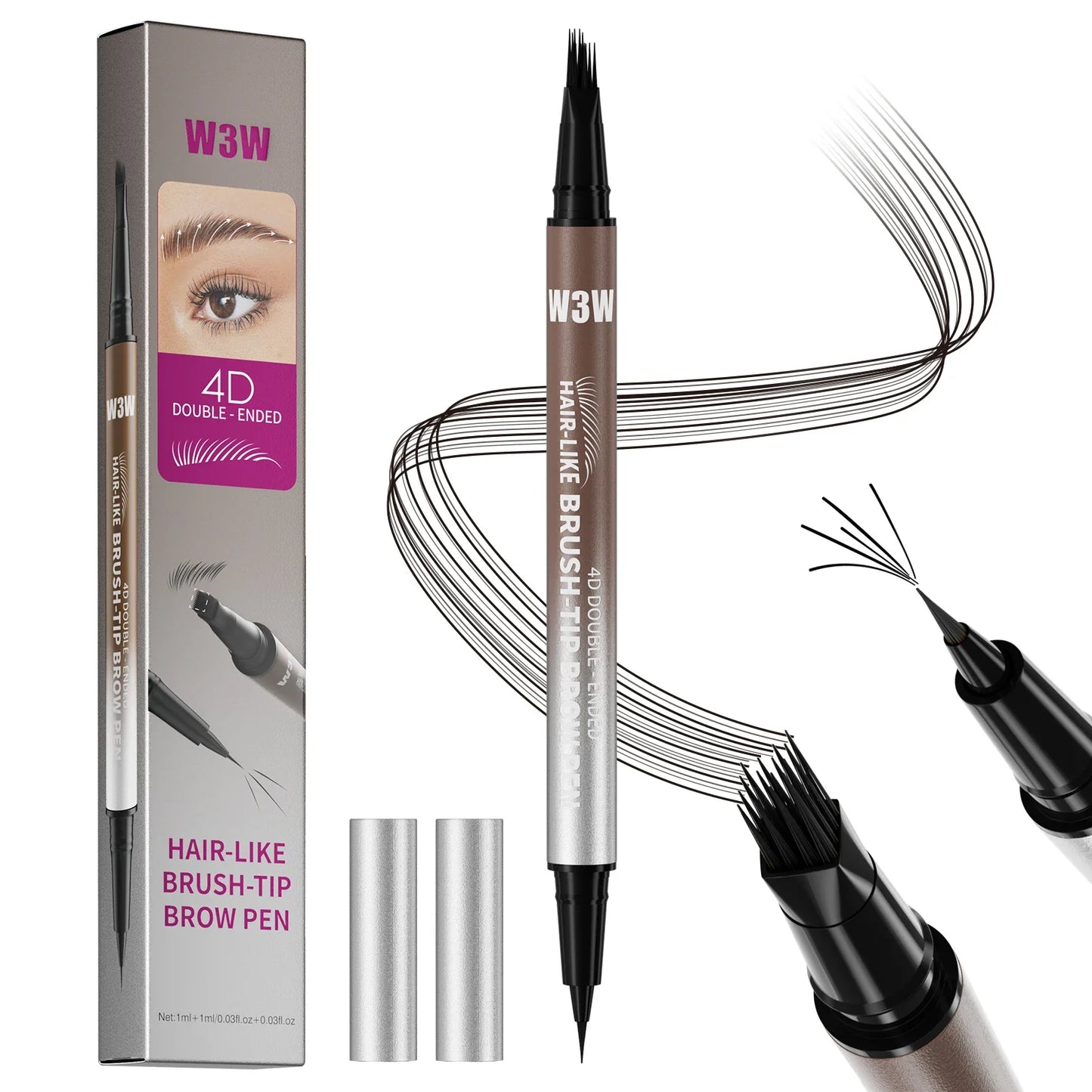 W3W 3D Waterproof Eyebrow Tint Pen – Anti-Smudge Brow Cream