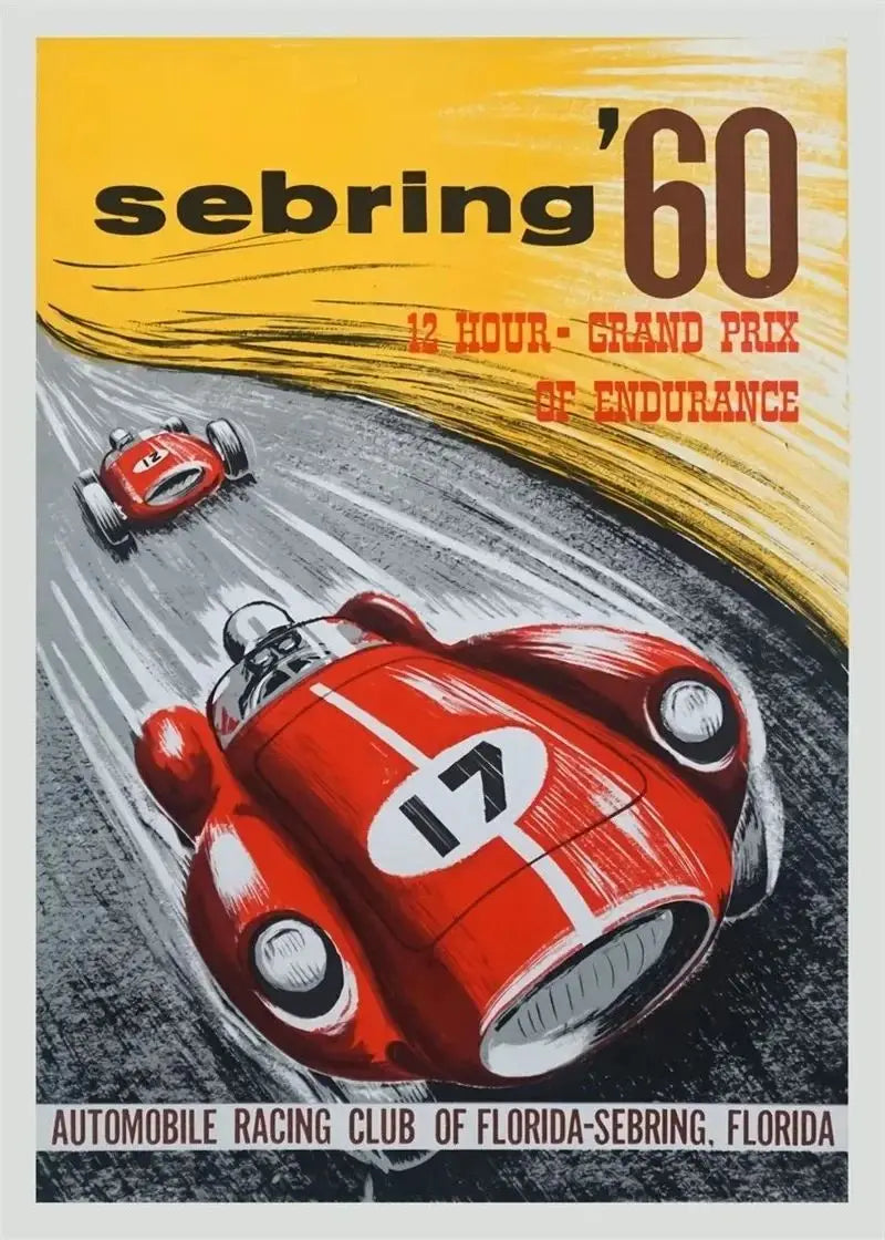 F1 Le Mans Race Car Canvas Wall Art | Formula Grand Prix Print