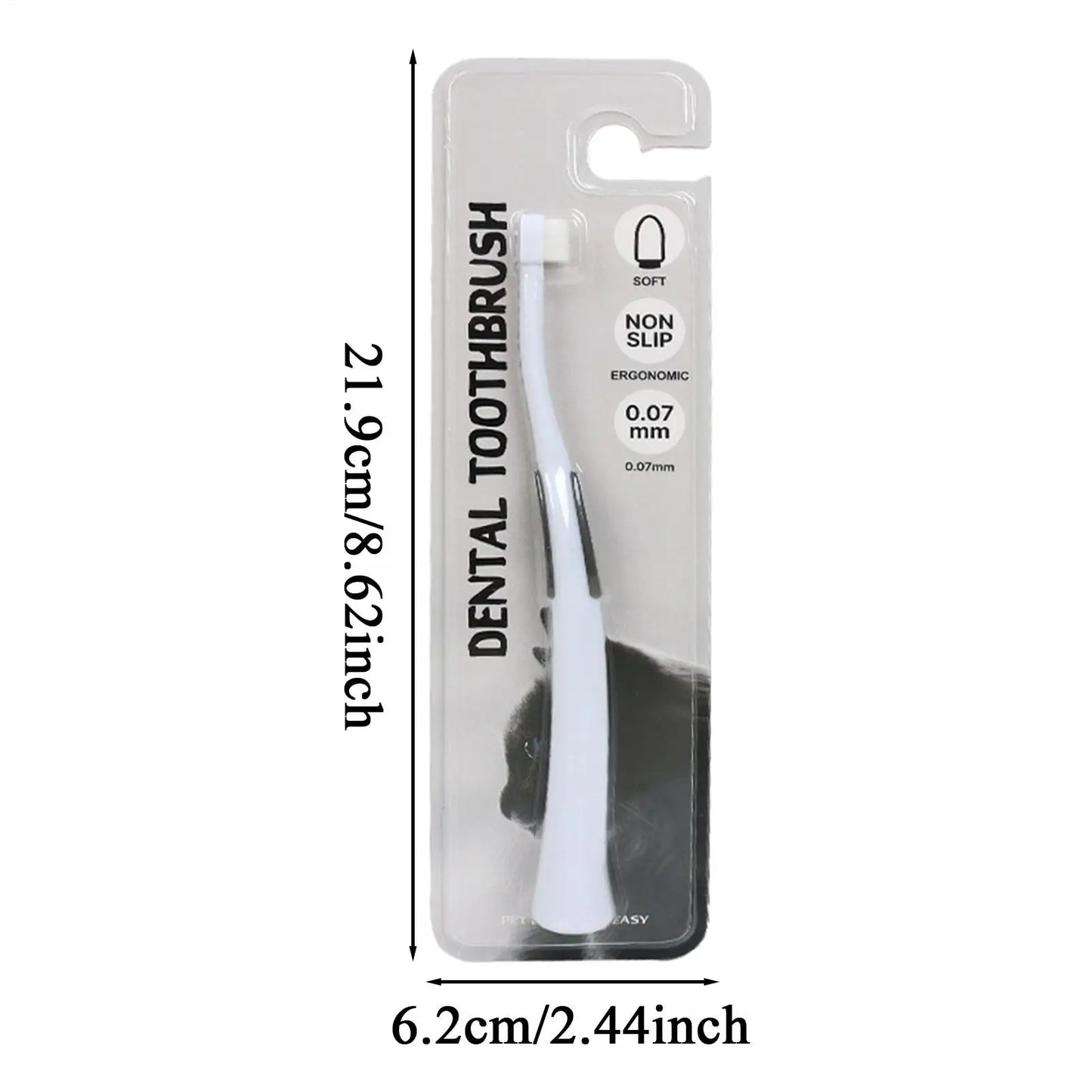 Soft Bristle Pet Toothbrush for Dogs & Cats | Oral Care Pet Toothbrush Peaceful Pleasures Health and Wellness