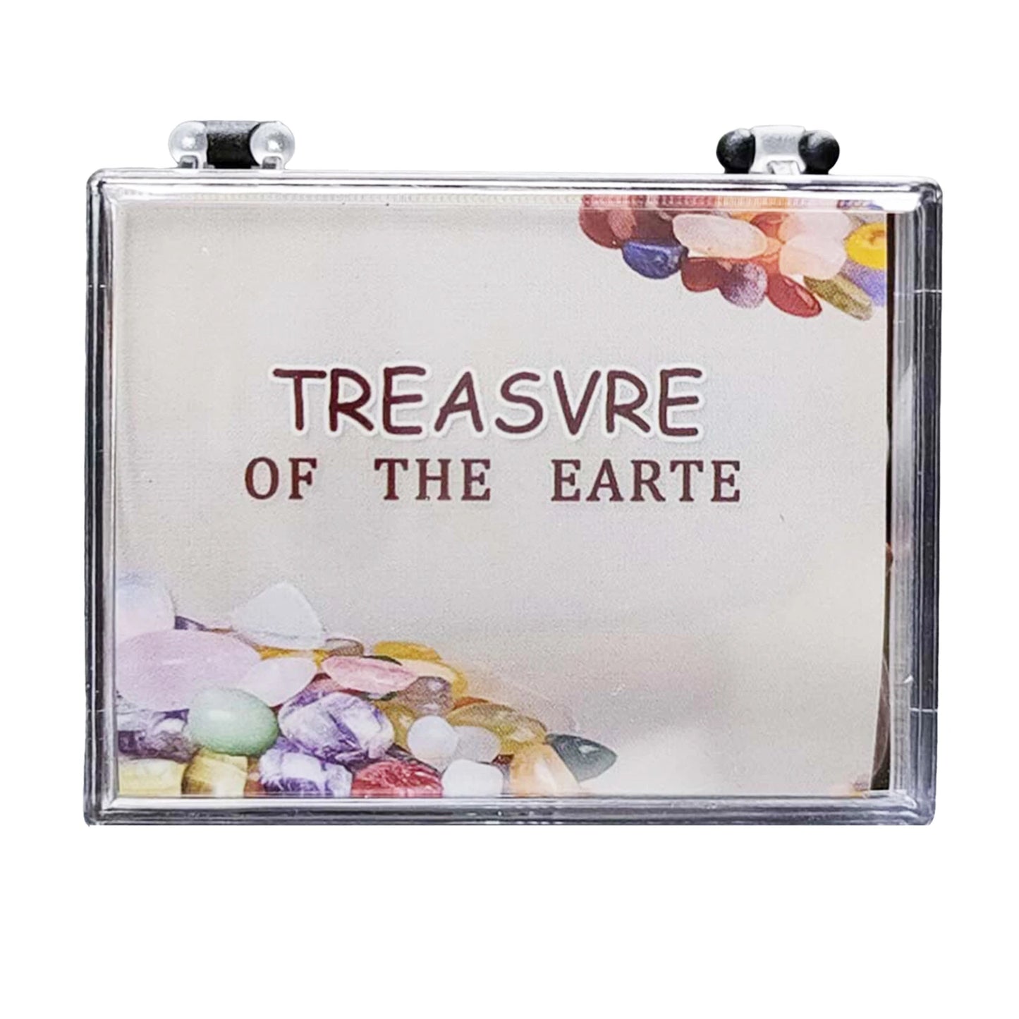Natural Mineral Specimens Kit Educational Polished Natural Stones with Box Geological Teaching Materials for Students Peaceful Pleasures Health and Wellness Default