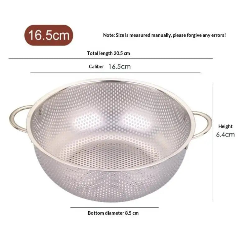 Stainless Steel Mesh Colander Strainer Sieve Basket | 8 Sizes