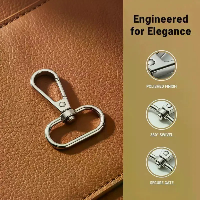 10Pcs Zinc Alloy Swivel Snap Hooks | DIY Bag & Keychain Hardware