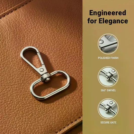 10Pcs Zinc Alloy Swivel Snap Hooks | DIY Bag & Keychain Hardware Craft Snap Hooks Peaceful Pleasures Health and Wellness
