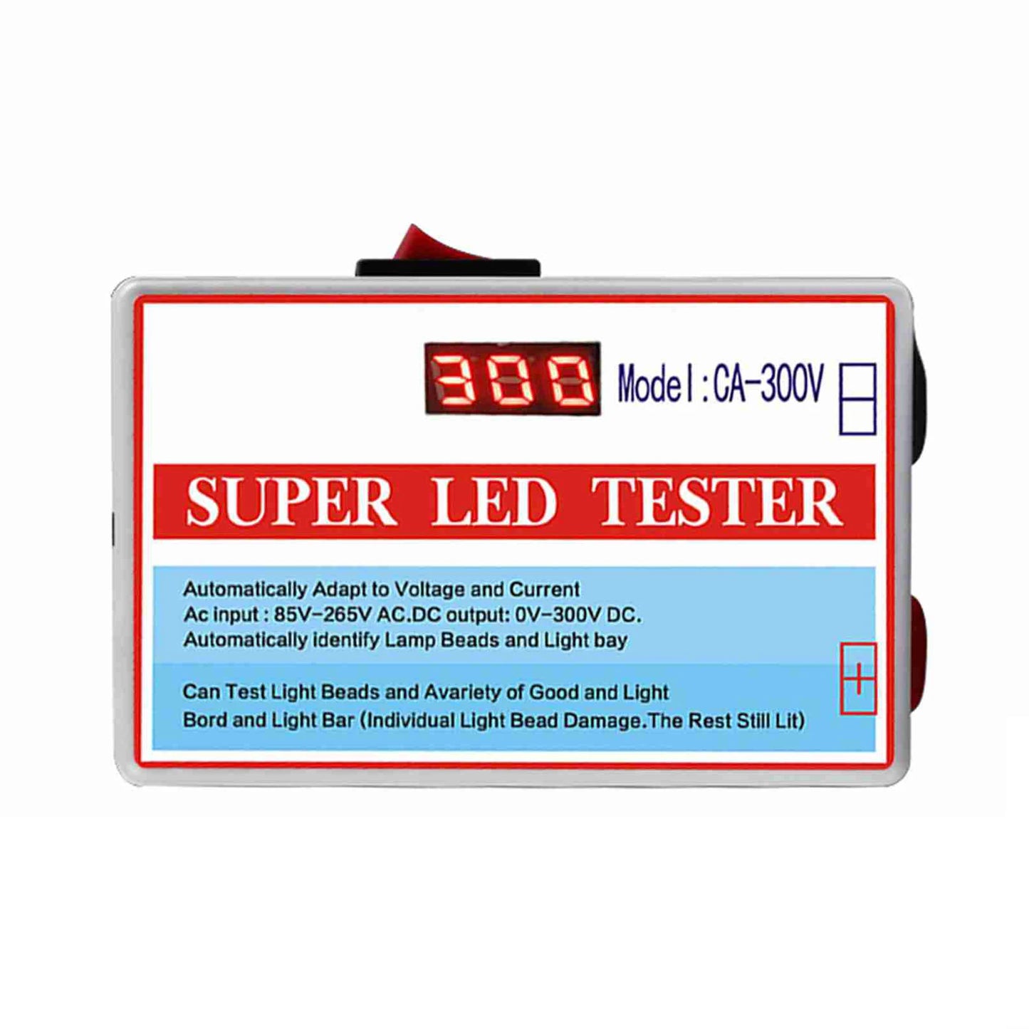 CA-300V Portable LED Lamp Beads Light Bar TV Backlight Tester LED Strips Beads Lamp Board Test Tool Capacitance Diode Voltage Peaceful Pleasures Health and Wellness