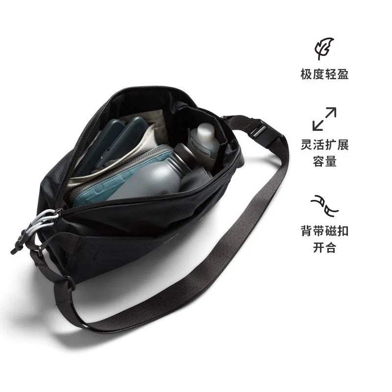 Large Waterproof Nylon Crossbody Sling Bag – Lightweight Messenger
