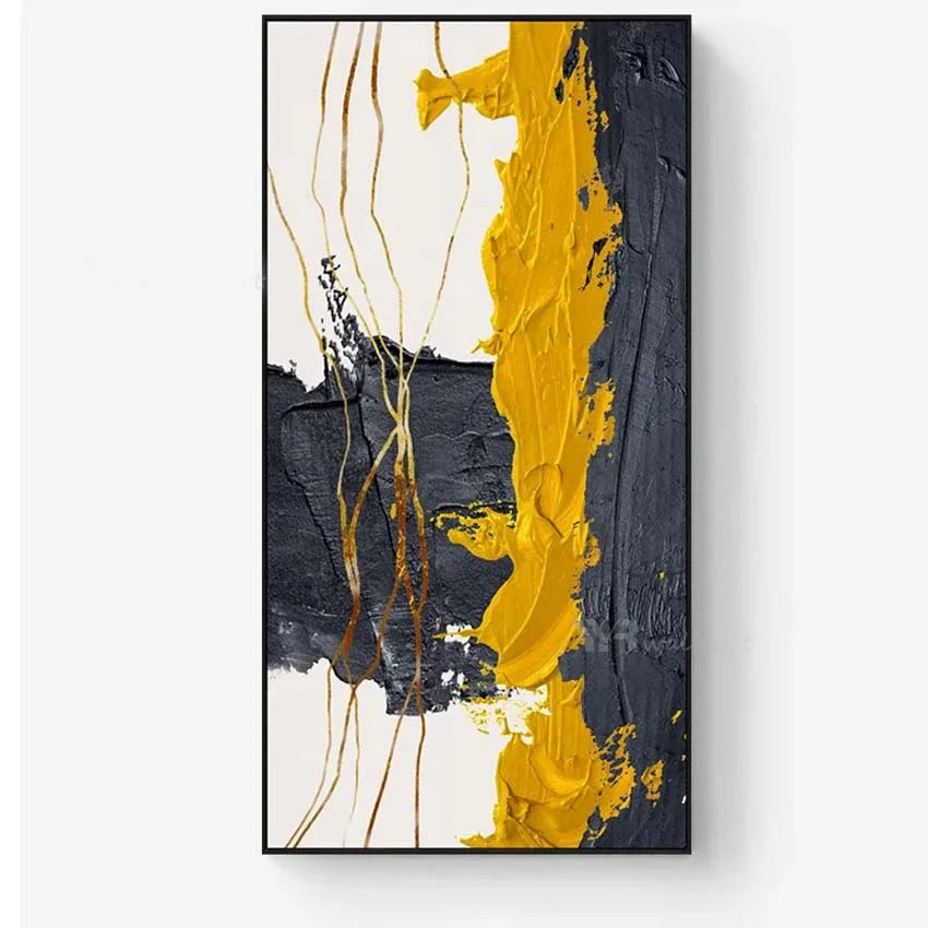 Nordic Wall Art Decorative Painting, Large Canvas, Orange Art Texture, Abstract Handmade Oil Painting, Living Room,Custom Poster Peaceful Pleasures Health and Wellness No frame 60cmx80cm
