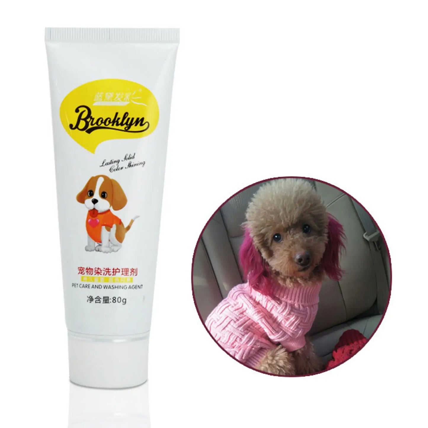 Dog Hair Dye Safely Grooming Lightweight Pet Care Professional Hair Dye Coloring Peaceful Pleasures Health and Wellness dark violet