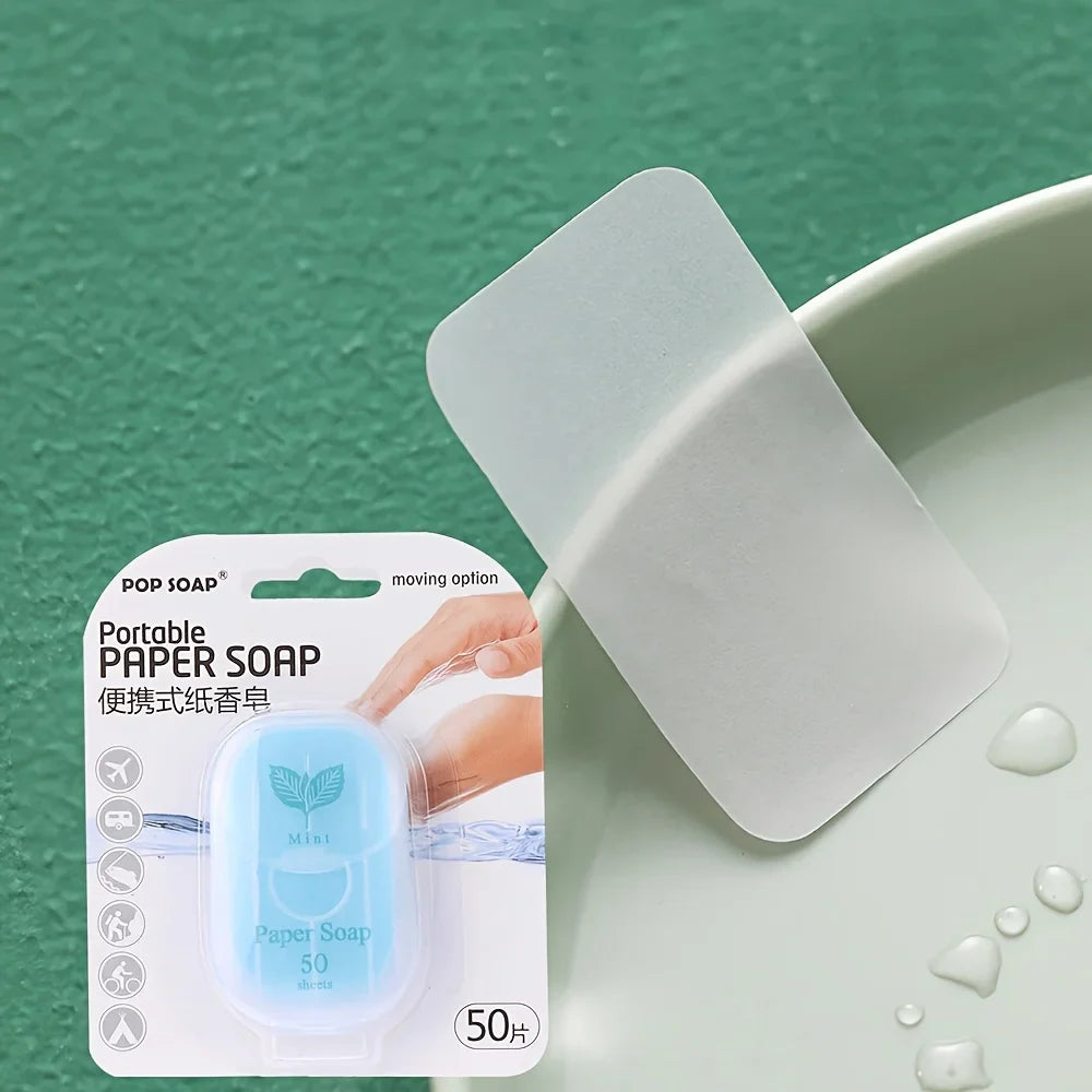 Portable Paper Soap Sheets – Disposable Travel Hand Wash