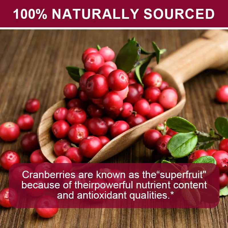 Cranberry Supplement with Vitamin C, 25,000mg, Immune & Antioxidant Support, Women Urinary Tract Health Supplement, Non-GMO Peaceful Pleasures Health and Wellness
