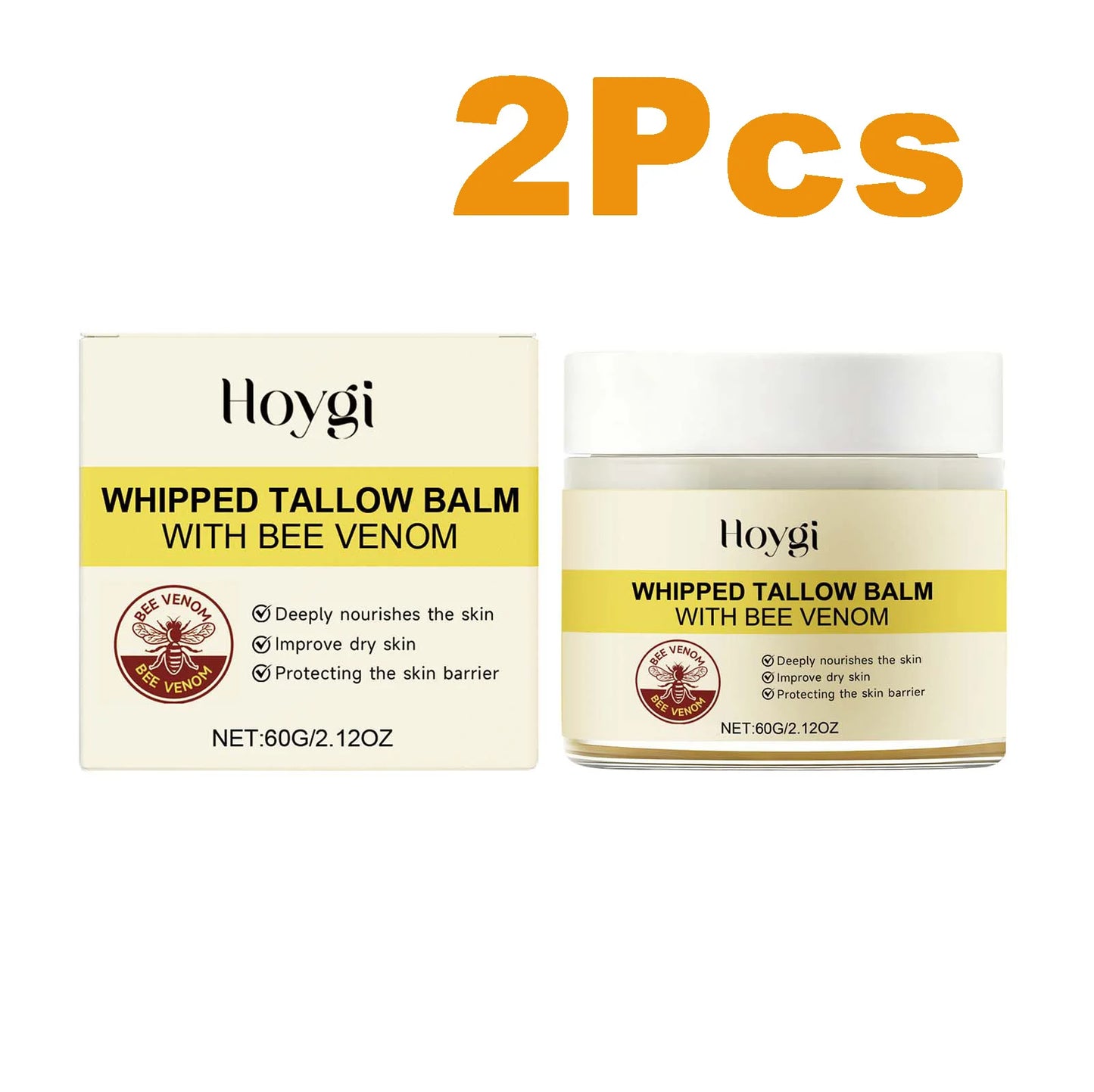 Whipped Tallow & Bee Venom Face Cream – Firming Moisturizer